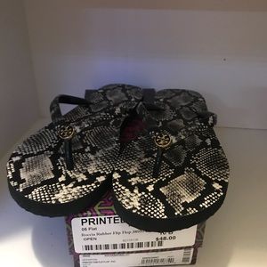 Tory Burch printed thin flip flop